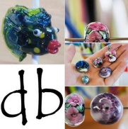 db Studio Kilnformed Fused Artisan Glass Works and Instruction, Bead Making